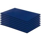 Kit 7 Colchonetes Academia 100x60x3 D28 Azul Rg Colchões