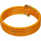 Kit 7 Metros 16mm Tubo Multicamadas Pex Gás Amarelo + 2 Cotov