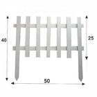 Kit 7 Metros Cerca De Madeira 50x40 Branca