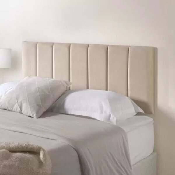 Kit 7 Módulos Estofados Cabeceira Cama Casal 20x60cm Areia