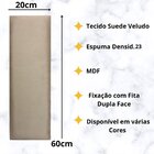 Kit 7 Módulos Estofados Cabeceira Cama Casal 20x60cm Cinza