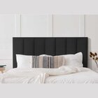 Kit 7 Módulos Estofados Cabeceira Cama Casal 20x60cm Preto