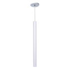 Kit 7 Pendente Luminária Tubo Branco 50 Cm
