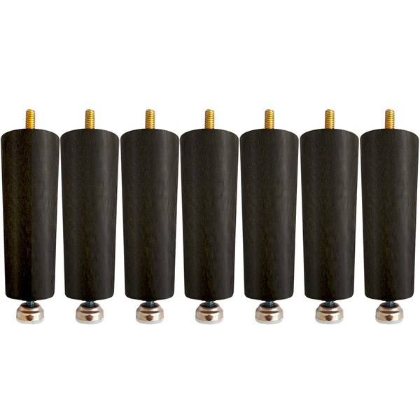 Kit 7 Pés Niveladores De Cama Box Solteiro Ou Casal Extensíve