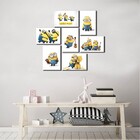 Kit 7 Placas Decorativas Minions