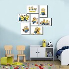 Kit 7 Placas Decorativas Minions