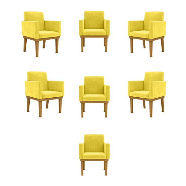 Kit 7 Poltronas Decorativa Reforçada Oferta - Balaqui Decor A