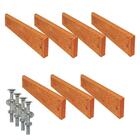 Kit 7 Réguas Pé De Banco Madeira Acabada Verniz 150x5 5x2cm