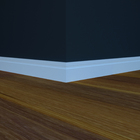 Kit 7 Rodapé Frisado De Poliestireno 7cm Altura X 2,4 Metros