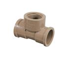 Kit 7 Te Lr Soldável E Com Rosca Para Água Marrom 25mmx3/4"