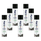 Kit 7 Tintas Spray Preto Brilhante Uso Geral 400ml C-fix