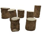 Kit 7 Toquinhos De Madeira Rústica Arte E Decor. Veja Descr.