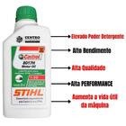Kit 7 Unidades De Óleo 2 Tempos Castrol Stihl 500ml Lubrifica