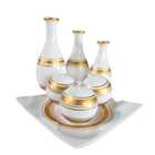 Kit 7 Vasos P/ Mesa Luxo Nicho Estante Ceramica Resistente Of