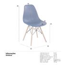 Kit - 7 X Cadeiras Charles Eames Eiffel Dsw - Base De Madeira