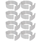 Kit 8 Abraçadeira Impacto C/ Trava Tubo 75mm 3'' Incolor