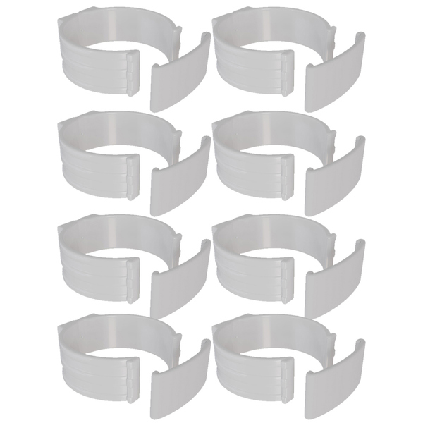 Kit 8 Abraçadeira Impacto C/ Trava Tubo 75mm 3'' Incolor