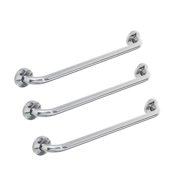 Kit 8 Alças Apoio Banheiro Inox Idoso Cadeirante Deficiente A