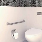 Kit 8 Alças Apoio Banheiro Inox Idoso Cadeirante Deficiente A