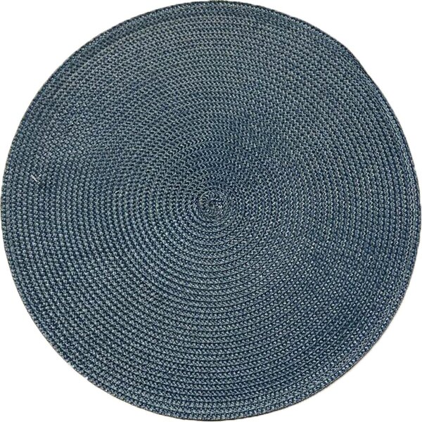 Kit 8 Americano Requinte Liso Para Mesa Redondo 38cm Navy