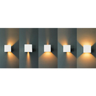 Kit 8 Arandela Hub Led 6w 3000k Duplo Facho Ajustáveis Bivolt