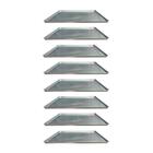 Kit - 8 Assadeiras Estampada Perfurada Alumínio 35cm X 35cm P