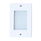 Kit 8 Balizador De Embutir Escada Parede Branco 4x2 Alumínio