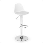 Kit 8 Banqueta Alta Leda Estofada Com Base Giratória E Regula