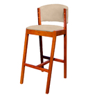 Kit 8 Banquetas Alta De Madeira Com Encosto Veludo Ana Ideal