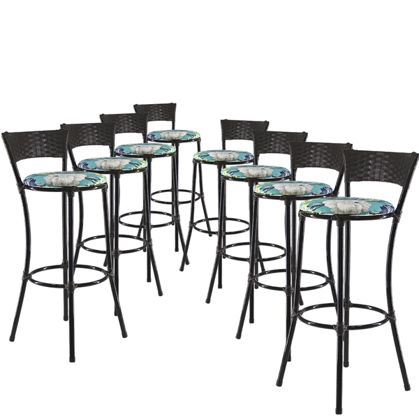 Kit 8 Banquetas Alta Forts Fibra Uv Bancada, Área Gourmet, Ba
