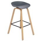 Kit 8 Banquetas Altas Bancada Cozinha Cassia Bd 76 Cm Cinza E