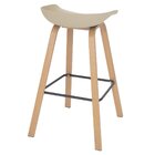 Kit 8 Banquetas Altas Bancada Cozinha Cassia Bd 76 Cm Nude