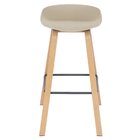 Kit 8 Banquetas Altas Bancada Cozinha Cassia Bd 76 Cm Nude