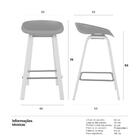 Kit 8 Banquetas Médias Bancada Cozinha Cassia Bd 66 Cm