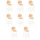 Kit 8 Banquetas Mumbai