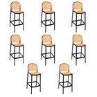 Kit 8 Banquetas Mumbai