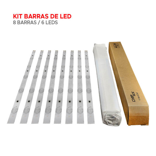 Kit 8 Barras De Led Tv Dl4061(a)f Dl4061 Novo Garantia