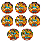 Kit 8 Bolachas Porta Copos Em Plástico Simpson Com Suporte