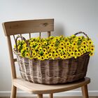 Kit 8 Buquês De Girassol Artificial Flor Decorativa 35cm Para