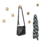 Kit - 8 Cabideiros De Parede Decorativos - Madeira Nobre