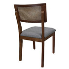 Kit 8 Cadeira De Jantar De Madeira Maciça Com Encosto De Palh