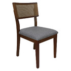 Kit 8 Cadeira De Jantar De Madeira Maciça Com Encosto De Palh