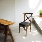 Kit 8 Cadeira Xis Em Madeira Maciça De Eucalipto Verniz Imbui