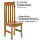 Kit 8 Cadeiras 100% Madeira Maciça Bielefeld Espresso Móveis