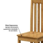 Kit 8 Cadeiras 100% Madeira Maciça Lille Espresso Móveis Nogu