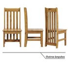 Kit 8 Cadeiras 100% Madeira Maciça Lille Espresso Móveis Nogu