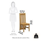 Kit 8 Cadeiras 100% Madeira Maciça Lille Espresso Móveis Nogu