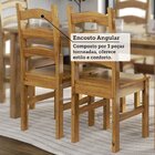 Kit 8 Cadeiras 100% Madeira Maciça Napoli Espresso Móveis