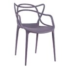 Kit 8 Cadeiras + 2 Banquetas Médias Masters Allegra Cinza Név