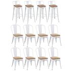 Kit - 8 Cadeiras + 4 Banquetas Altas Tolix Com Encosto - Bran